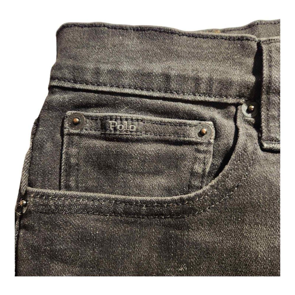 Ralph Lauren Black Denim Jeans Classic Straight Leg Casual Everyday Wear - Picture 6 of 6